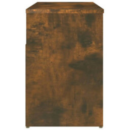 Berkfield Shoe Bench Smoked Oak 80X30X45 Cm Engineered Wood - thumbnail 7