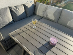 Outdoor Living (NW) Ltd York 8 Seat Mixed Grey Rattan Corner Sofa Dining Set - thumbnail 6