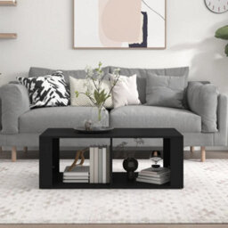 Berkfield Coffee Table Black 100X50X36 Cm Engineered Wood - thumbnail 3