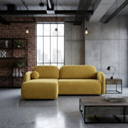 Galeria Universal Corner Sofa Bed With Storage Yellow - thumbnail 2