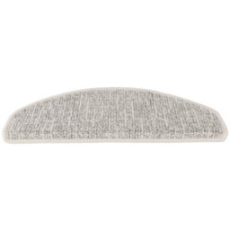 Floordirekt Alto Self Adhesive Edged Carpet Stair Tread Mat For Indoor Stairs Semicircular Silver 23.5 X 65 Cm - thumbnail 6