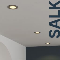 GoodHome Salk Black Adjustable Led Warm White Downlight 4.8W Ip20, Pack Of 3 - thumbnail 4