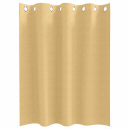 Berkfield Curtains With Curtains 2 Pcs Beige 140 X 140 Cm Polyester - thumbnail 3