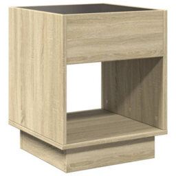 Berkfield Coffee Table With Infinity Led Sonoma Oak 40X40X50 Cm - thumbnail 8