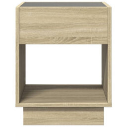 Berkfield Coffee Table With Infinity Led Sonoma Oak 40X40X50 Cm - thumbnail 6