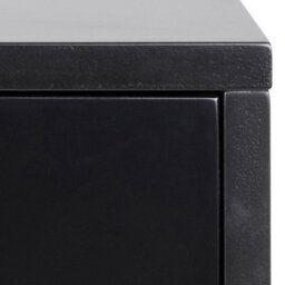 Furniture To Go Cholet Square Bedside Table With 1 Drawer In Black - thumbnail 6