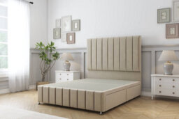 "Sloomy California Almond Coniston Divan Bed 2 Drawers Foot-End-54"" Floor Standing Headboard 12"" Footboard 6' Super King" - thumbnail 1