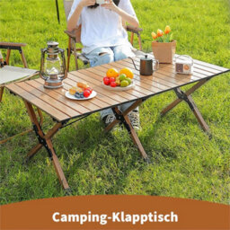 88X60X41Cm Folding Camping Table With Bag Portable Roll Up Picnic Table Garden Outdoor New - thumbnail 3