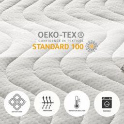 Aspire Kids Memory Mattress With Triple Foam Layers With Oeko-Tex Fabric, Size Small Single - thumbnail 3