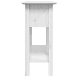 Berkfield Console Table Bodo White 90X34.5X73 Cm Solid Wood Pine - thumbnail 5