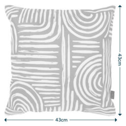 icon Cushion 43X43 Kyoto Fabric - Curve - thumbnail 4