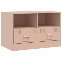 Berkfield Tv Cabinet Pink 67X39X44 Cm Steel - thumbnail 2