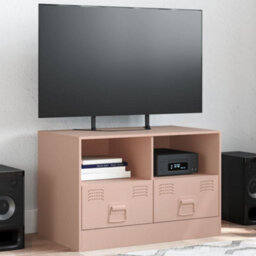 Berkfield Tv Cabinet Pink 67X39X44 Cm Steel - thumbnail 1