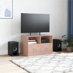Berkfield Tv Cabinet Pink 67X39X44 Cm Steel - thumbnail 3