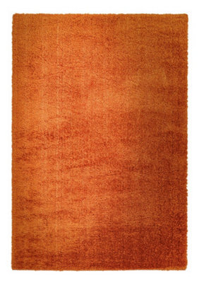 Payton Orange Plain Shaggy Rug-200Cm X 290Cm - image 1
