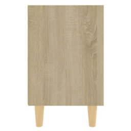 Berkfield Bed Cabinet With Solid Wood Legs Sonoma Oak 40X30X50 Cm - thumbnail 5