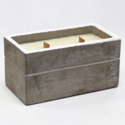 Serenityy Large Concrete Wooden Wick Candle 850G - Spiced South Sea Lime - Natural Finish - thumbnail 2