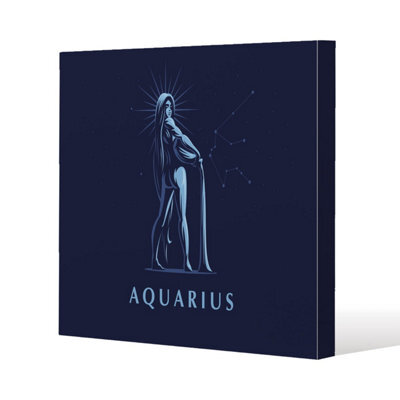 Andrew Lee Sign Of The Zodiac Aquarius (Canvas) / 101 X 101 X 4Cm