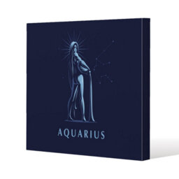 Andrew Lee Sign Of The Zodiac Aquarius (Canvas) / 101 X 101 X 4Cm