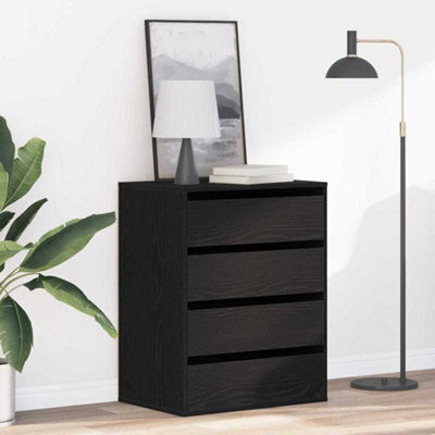 Walplus Chest Of Drawers Black Oak 60 X 41 X 76 Cm Engineered Wood - image 1