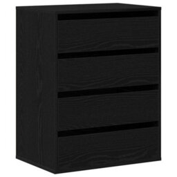 Walplus Chest Of Drawers Black Oak 60 X 41 X 76 Cm Engineered Wood - thumbnail 2