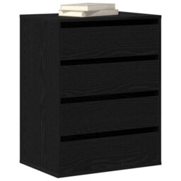 Walplus Chest Of Drawers Black Oak 60 X 41 X 76 Cm Engineered Wood - thumbnail 3
