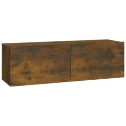 Berkfield 4 Piece Tv Cabinet Set Smoked Oak Engineered Wood - thumbnail 6