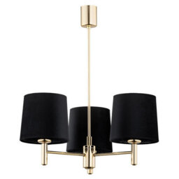 Luminosa Lighting Luminosa Ponte Plus Multi Arm Pendant Ceiling 3 Light Black, Dark Brass Steel - thumbnail 4