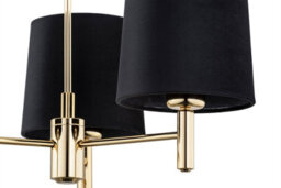 Luminosa Lighting Luminosa Ponte Plus Multi Arm Pendant Ceiling 3 Light Black, Dark Brass Steel - thumbnail 3