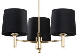 Luminosa Lighting Luminosa Ponte Plus Multi Arm Pendant Ceiling 3 Light Black, Dark Brass Steel - thumbnail 2