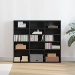 Walplus Cd Cabinet Black Oak 100X23X89.5 Cm Engineered Wood - thumbnail 1