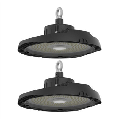 First Choice Lighting Set Of 2 High Bay - 150W Led Ip65 Ufo Style Commercial Warehouse Light - image 1