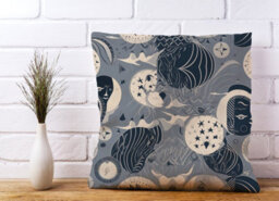 Warren Reed Designer Abstract Moon And Stars Cushions 45Cm X 45Cm - thumbnail 2