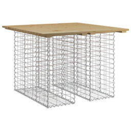 Berkfield Rustic Garden Bench Gabion Design 100X102X72 Cm Impregnated Wood Pine - thumbnail 1