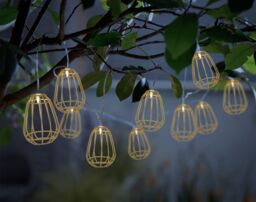 Faroz Cage Solar-Powered Warm White 10 Integrated Led Outdoor String Lights - thumbnail 6