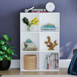 Lassic Vida Designs Durham White 2X3 Cube Storage Unit Bookcase Storage Organiser - thumbnail 3