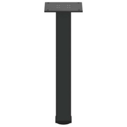 Berkfield Coffee Table Legs 4 Pcs Black 30-32 Cm Steel - thumbnail 6