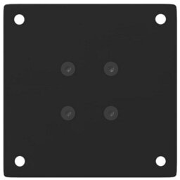 Berkfield Coffee Table Legs 4 Pcs Black 30-32 Cm Steel - thumbnail 7