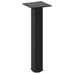 Berkfield Coffee Table Legs 4 Pcs Black 30-32 Cm Steel - thumbnail 4
