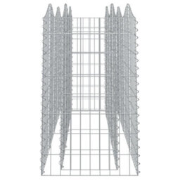Berkfield Arched Gabion Raised Bed 200X50X100 Cm Galvanised Iron - thumbnail 4