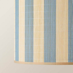 Valuelights Lori Blue Stripe Bamboo Drum Ceiling Lamp Shade (D)30Cm - thumbnail 5