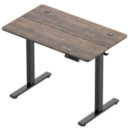 Vonhaus Electric Standing Desk, Height Adjustable Sit Stand Desk, 3 Height Preset Technology, 100X60Cm, Dark Wood Walnut Effect - thumbnail 9