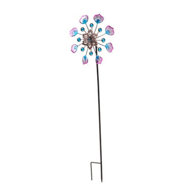 Garden Sanctuary Metal Outdoor Kinetic Windmill Weathervane Spinner For Yard, Garden, Or Patio Decor - image 1