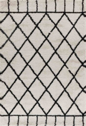 Moroccan Berber Shaggy Rugs Living Room Diamond Design Stone 80X150 Cm - thumbnail 4