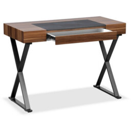 Centurion Supports Adonis Walnut And Matte Black Legs Ergonomic Luxury Home Office Desk - thumbnail 4