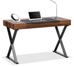 Centurion Supports Adonis Walnut And Matte Black Legs Ergonomic Luxury Home Office Desk
