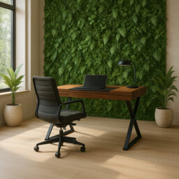 Centurion Supports Adonis Walnut And Matte Black Legs Ergonomic Luxury Home Office Desk - thumbnail 3