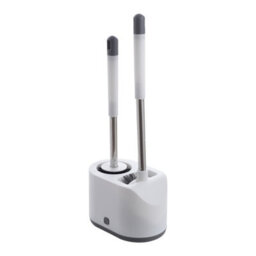 Darphe Off-White Toilet Bowl Silicone And Nylon Brushes Combo Set With Holder - thumbnail 5