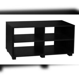 Urbn-Living Urbnliving Height 47Cm Wooden Black Tv Stand Living Room Media Cabinet Modern Furniture - thumbnail 1