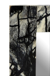 Orsina Aliso Wall Mirror, Grey, Black, Glass, Synthethic, Wood - thumbnail 5
